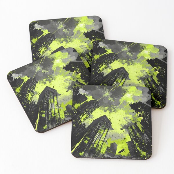 Item preview, Apocalyptic Cityscape with Green Hues designed and sold by 7She.