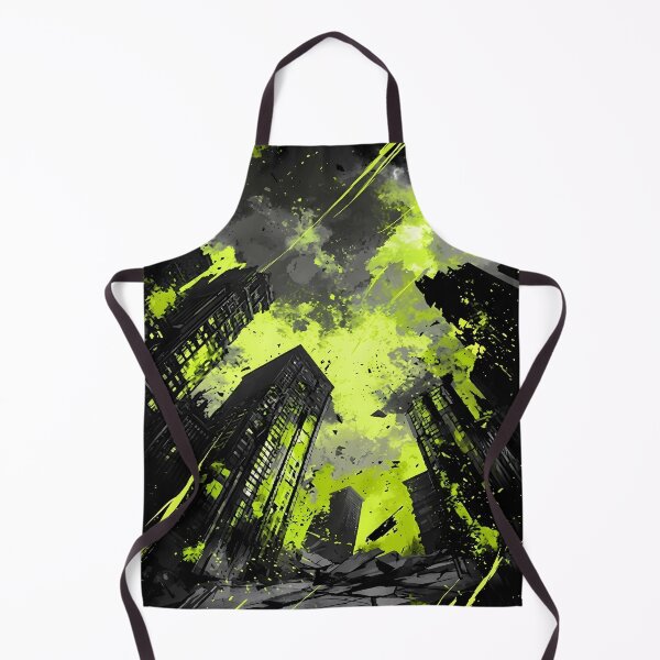 Item preview, Apocalyptic Cityscape with Green Hues designed and sold by 7She.