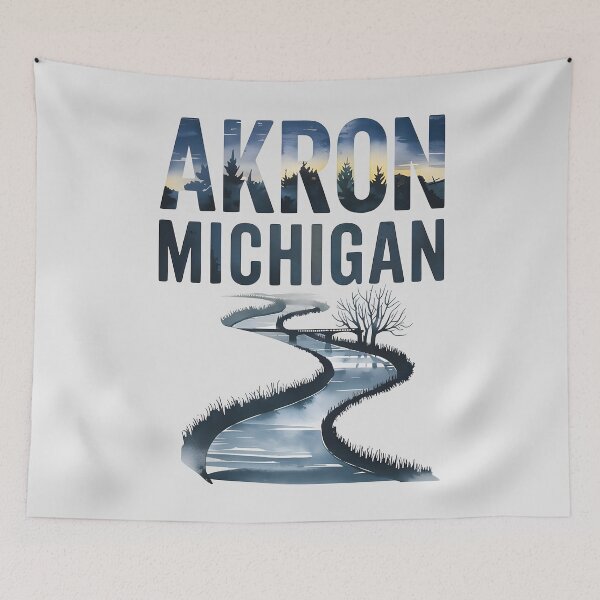 Item preview, Akron, Michigan, Akron MI, Akron Michigan designed and sold by MoMidoStore.