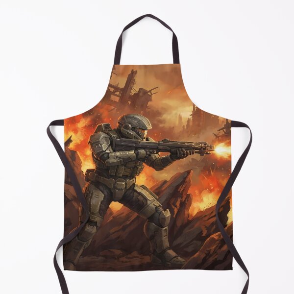 Item preview, Armored Soldier in War-Torn Landscape designed and sold by 7She.