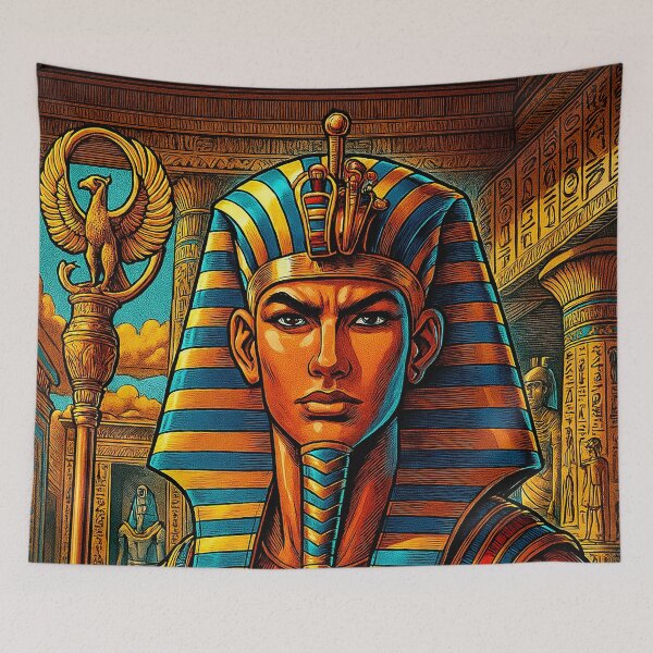 Item preview, Ramses the Great – Egyptian Pharaoh Art designed and sold by EASNFTCOL.