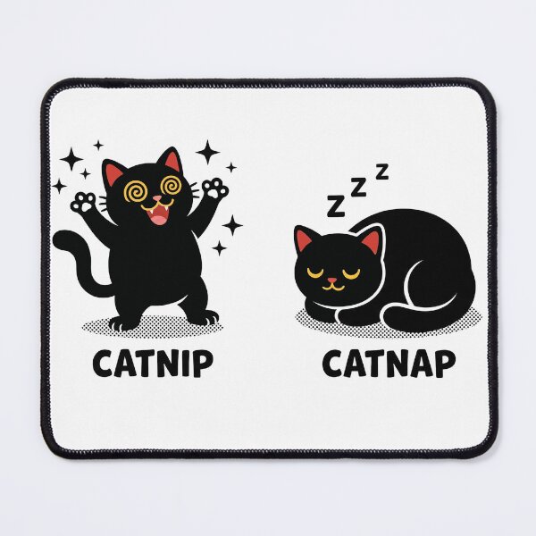 Item preview, Catnip Catnap Funny Black Cat designed and sold by AdyKurniawan.