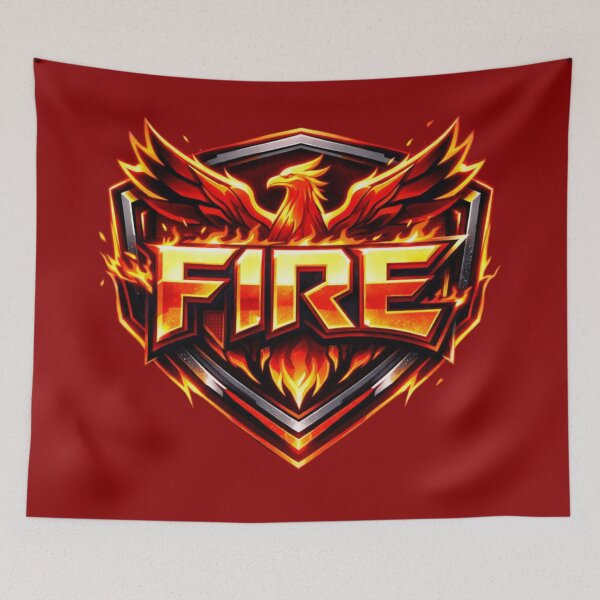 Item preview, FIRE Phoenix Gaming Emblem – Fiery Esports Logo designed and sold by wanado.