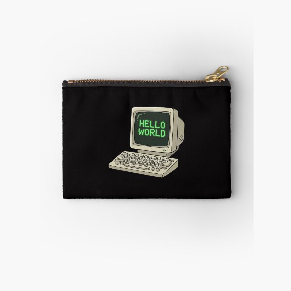 Item preview, Retro Desktop Computer – Hello World Vintage Computer Art designed and sold by I Am Skye With An E.