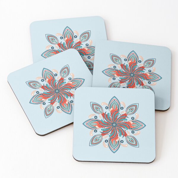 Item preview, Blue and red surfer's mandala designed and sold by Home Cyn Home.