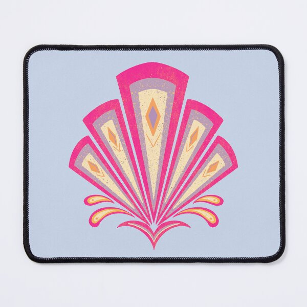 Item preview, Pink Art Deco Damask Motif designed and sold by Home Cyn Home.