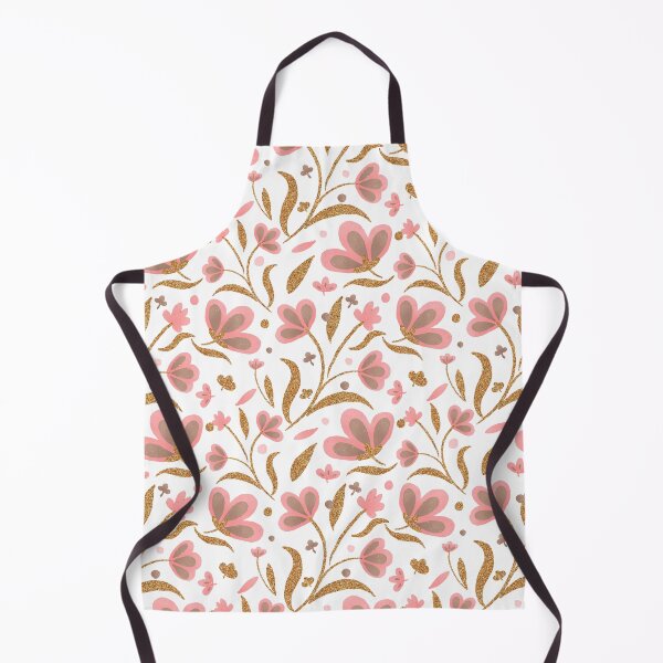 Item preview, Pink and copper spring floral pattern designed and sold by Home Cyn Home.