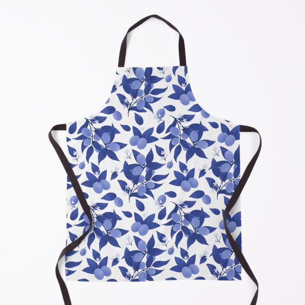 Item preview, Indigo berries pattern designed and sold by Home Cyn Home.