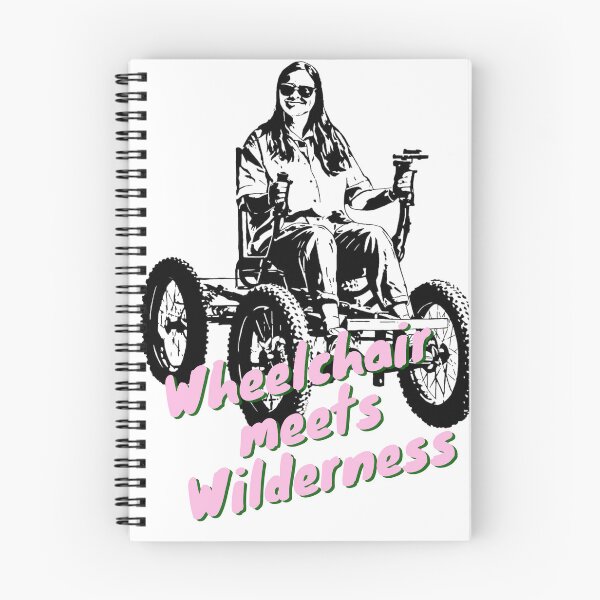 Item preview, Wheelchair Meets Wilderness digital lino print designed and sold by ClareReillyWMW.