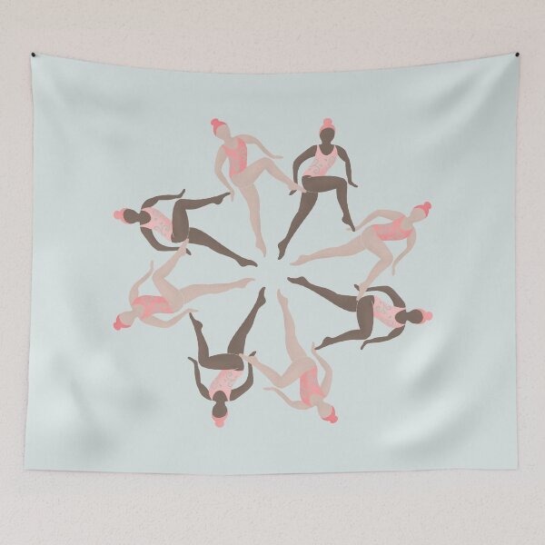 Item preview, Synchronized Swimmer Mandala designed and sold by Home Cyn Home.