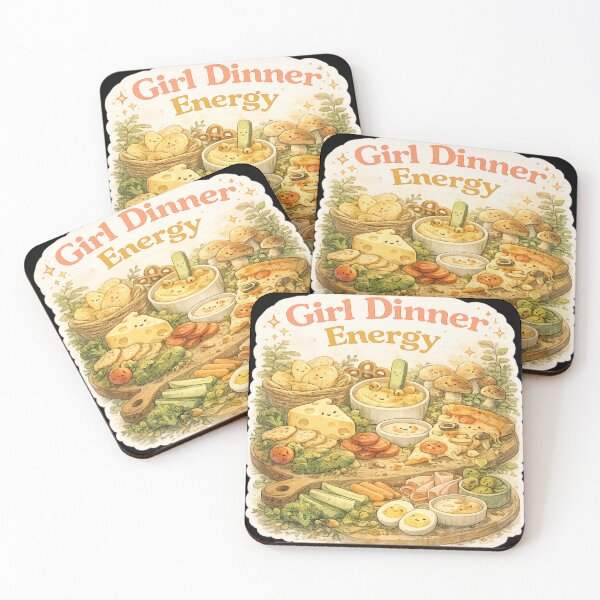 Item preview, Girl Dinner Energy Chaotic Snack Board Funny T-Shirt & Sticker designed and sold by goodcrystals.
