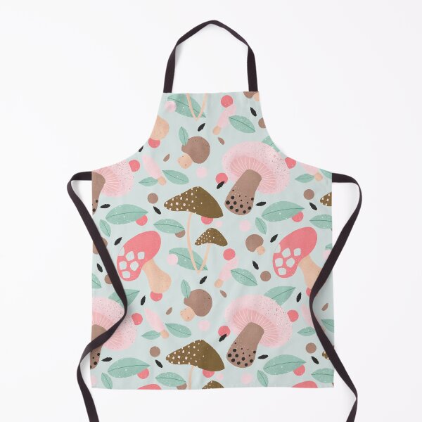 Item preview, Mint and pink mushrooms designed and sold by Home Cyn Home.