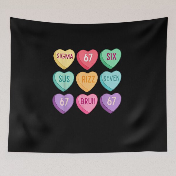 Item preview, Valentine’s Day 67 Meme six Seven Heart Kids 6 7 Boys Funny designed and sold by Juansustait.