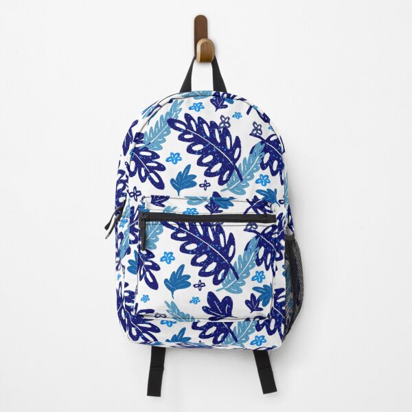 Item preview, Indigo leaf pattern designed and sold by Home Cyn Home.