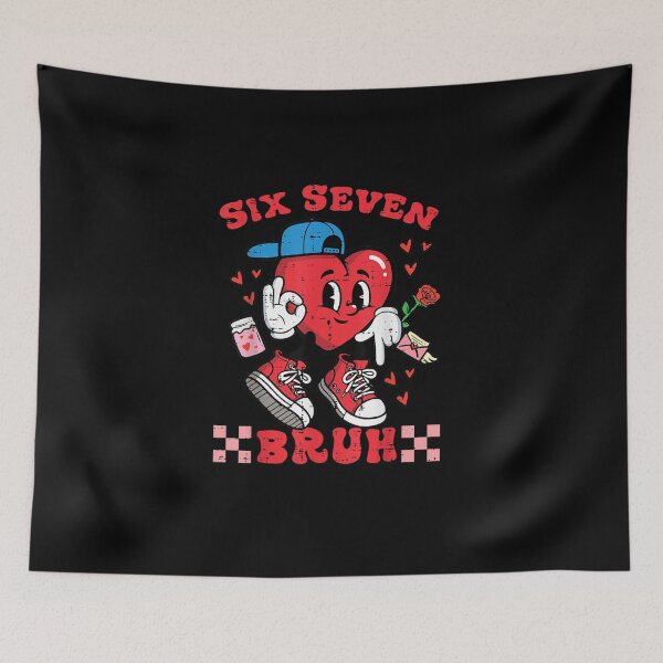 Item preview, Six Seven Bruh Heart 67 6 7 Valentines Day Kids Boys Youth designed and sold by Juansustait.