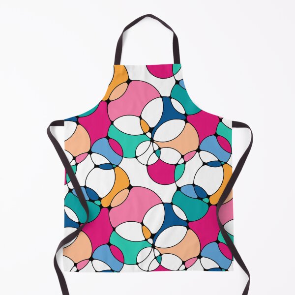 Item preview, Neurographic Joy Abstract Overlapping Shapes Pink Blue Peach Teal designed and sold by thecolorbirdie.