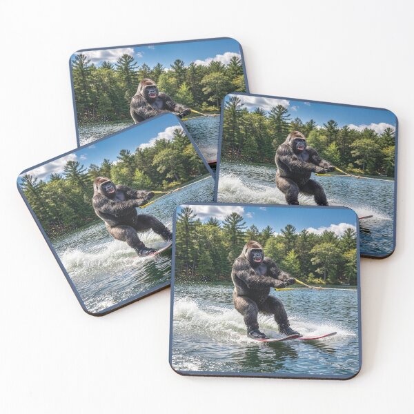 Item preview, Water Skiing Gorilla Feels the Stoke designed and sold by Tridentulus.