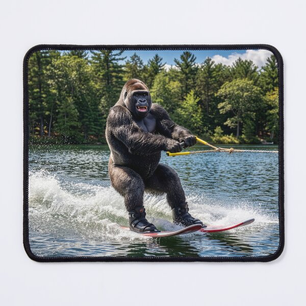 Item preview, Water Skiing Gorilla Feels the Stoke designed and sold by Tridentulus.
