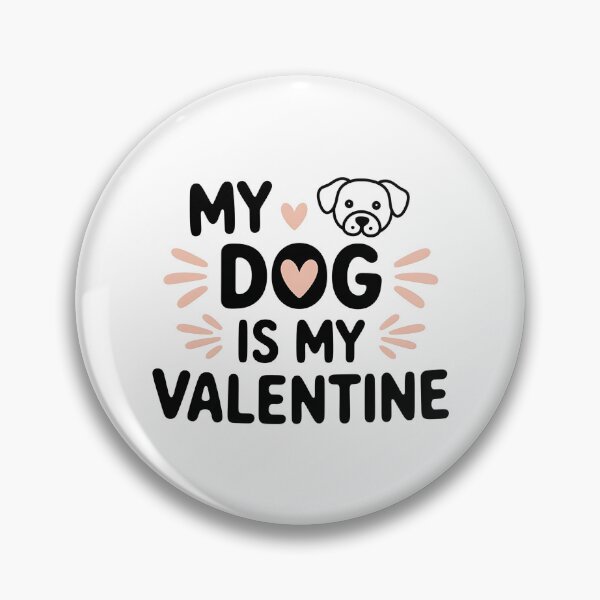 Item preview, My Dog Is My Valentine – Funny Dog Lover Quote Shirt designed and sold by CuteDesignables.