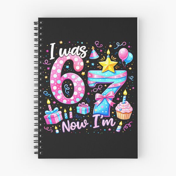 Item preview, 7th Birthday Girl Kids Shirt I was 6 Now I'm 7 Year Old  designed and sold by FrankIsabel.