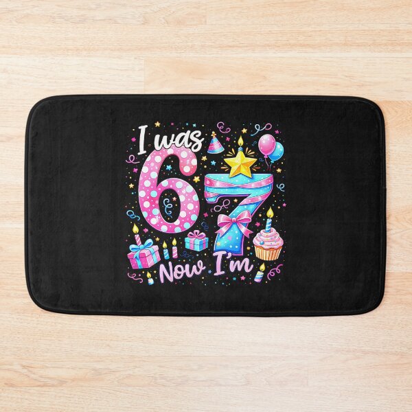 Item preview, 7th Birthday Girl Kids Shirt I was 6 Now I'm 7 Year Old designed and sold by FrankIsabel.