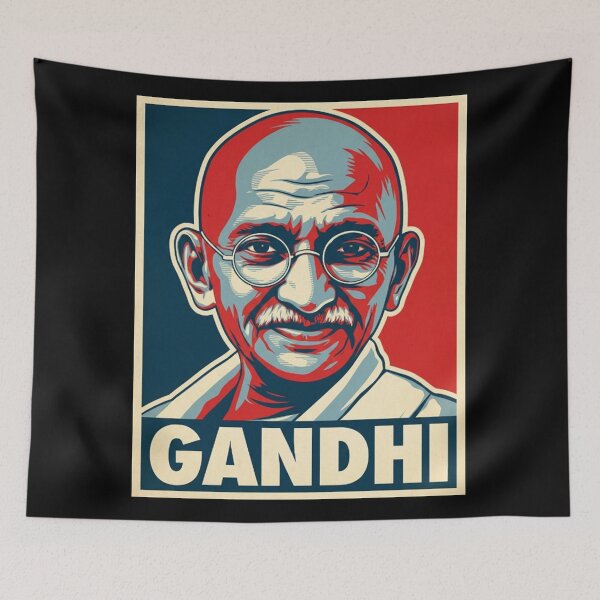 Item preview, Mahatma Gandhi Hope Style Retro Poster Art designed and sold by DamianRoy88.