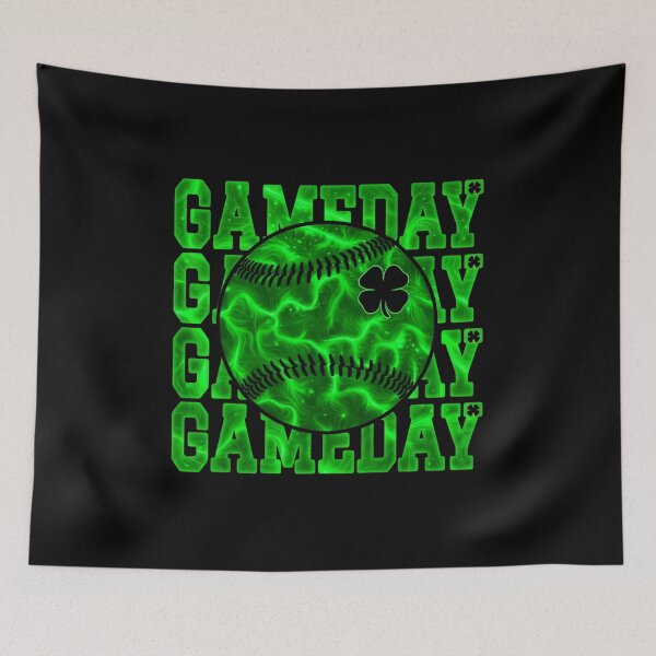 Item preview, Gameday Baseball Shamrock Glow T-Shirt designed and sold by LashondaGreen89.
