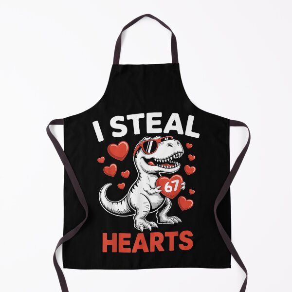 Item preview, I Steal 67 Hearts Valentine’s Day Six Seven Meme T-Rex Boys designed and sold by Juansustait.