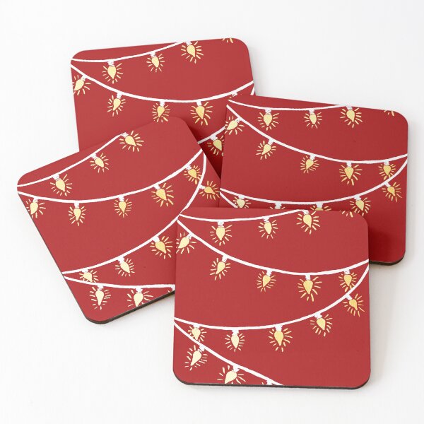 Item preview, Red and gold Christmas lights designed and sold by Home Cyn Home.
