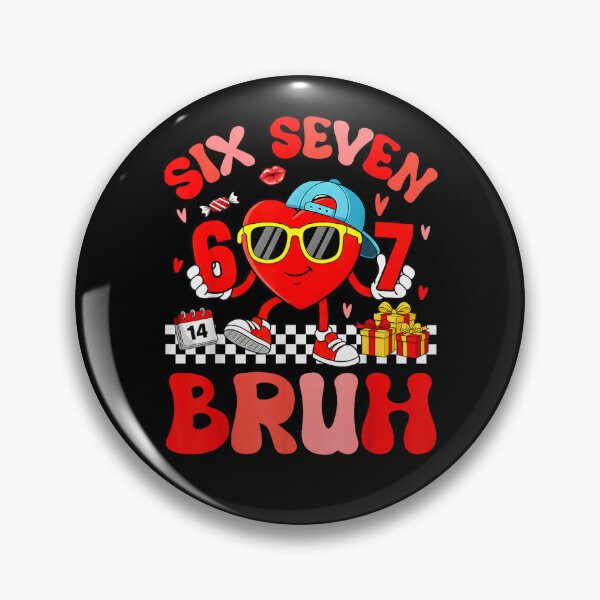 Item preview, Funny Six Seven 67 6 7 Meme Heart Valentines Bro Kids Boys designed and sold by Juansustait.