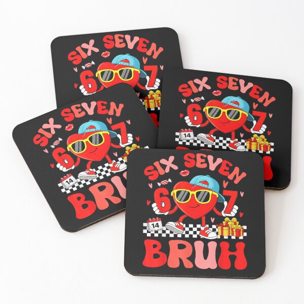 Item preview, Funny Six Seven 67 6 7 Meme Heart Valentines Bro Kids Boys designed and sold by Juansustait.