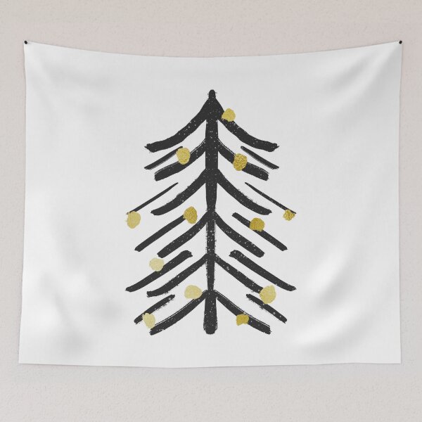 Item preview, Black and gold spiky tree designed and sold by Home Cyn Home.