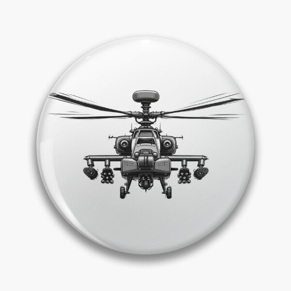 Item preview, AH-64 Apache Attack Helicopter Illustration designed and sold by Combat Skies.