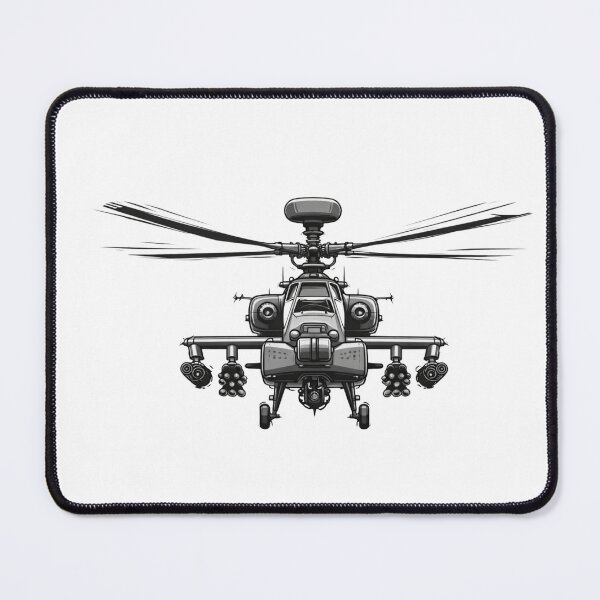 Item preview, AH-64 Apache Attack Helicopter Illustration designed and sold by Combat Skies.