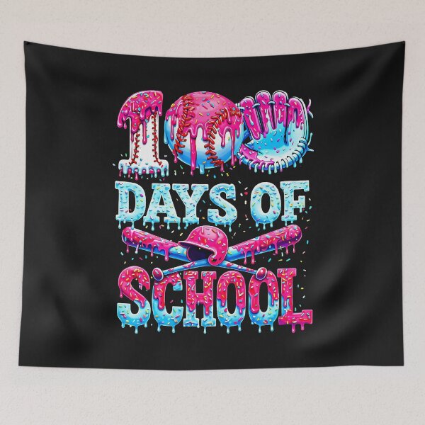 Item preview, 100 Days of School Baseball Ice Cream Drip Gift for Boys Kid designed and sold by FrankIsabel.