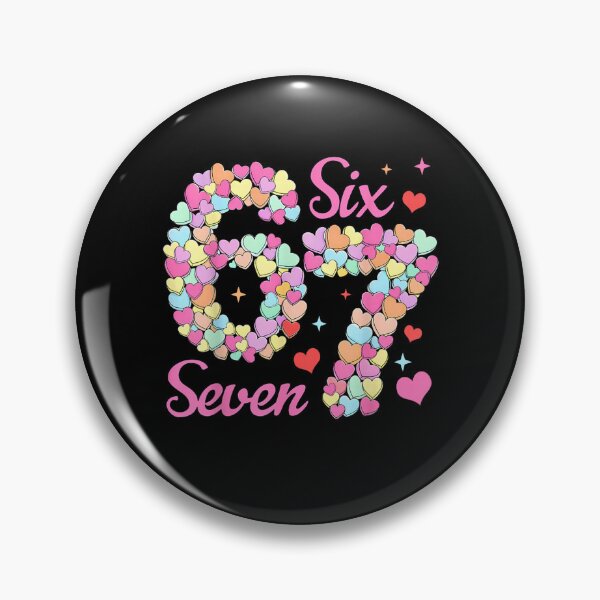 Item preview, Valentine’s Day 67 Meme Filled with Hearts Funny Six Seven designed and sold by Juansustait.