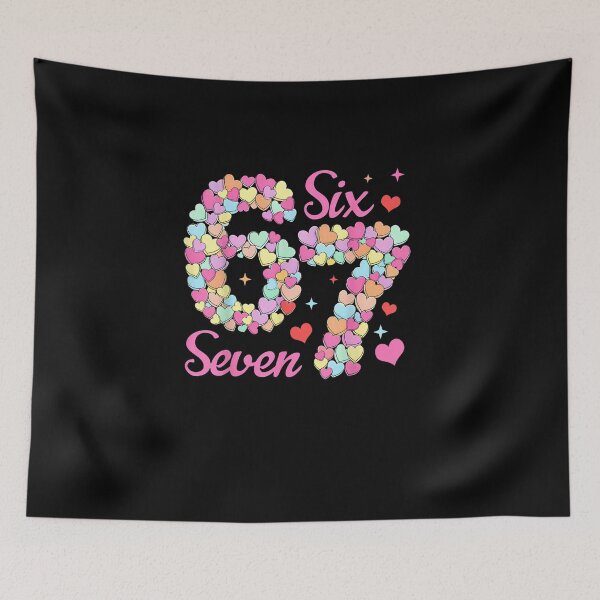 Item preview, Valentine’s Day 67 Meme Filled with Hearts Funny Six Seven designed and sold by Juansustait.