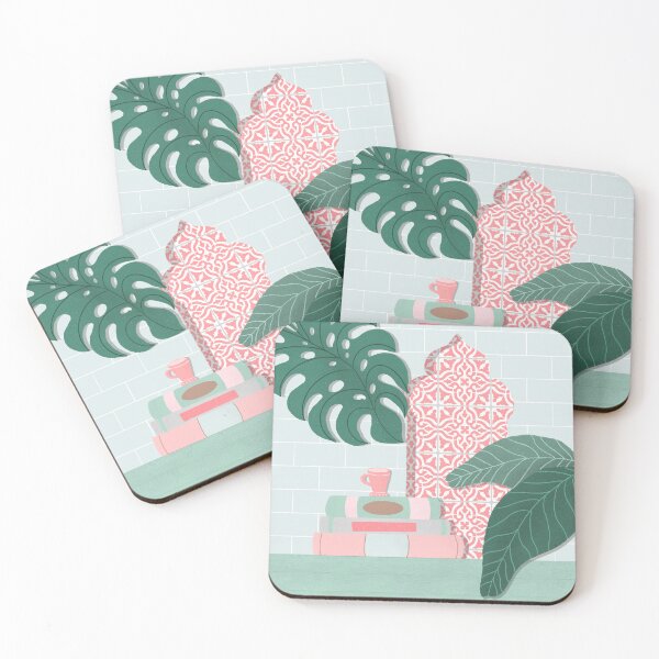 Item preview, Books and tea in the patio designed and sold by Home Cyn Home.