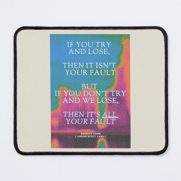 Item preview, Ender's Game: Quote designed and sold by Heeby Jeebys.