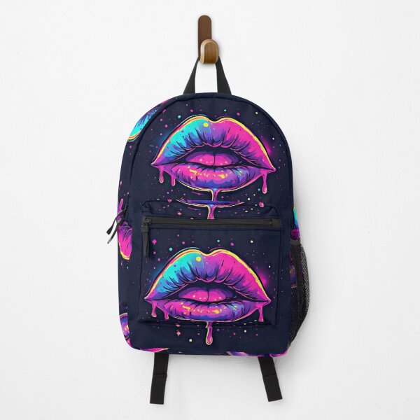 Item preview, Cosmic Neon Dripping Lips Pop Art designed and sold by Neer arts.