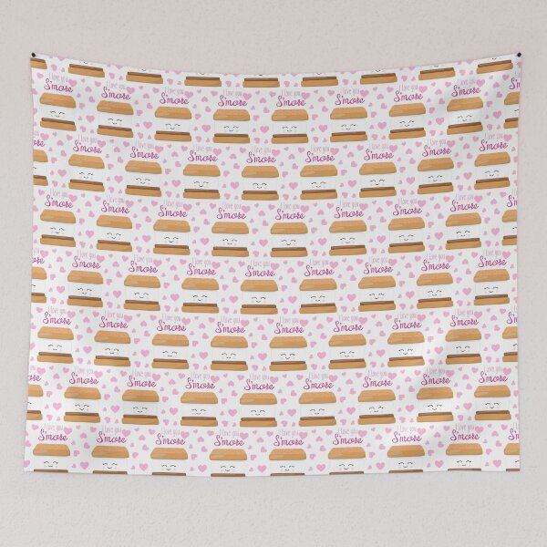 Item preview, Cute “I Love You S’more” Valentine S’mores Pattern Throw Pillows – Kawaii Dessert Design designed and sold by FestivityFinds.