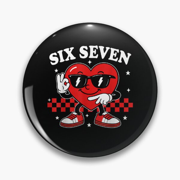 Item preview, Funny Meme Six Seven 6 7 Valentine Groovy Heart Men Boy Kid  designed and sold by Juansustait.