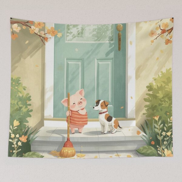 Item preview, Valentine’s Early Spring • Sweeping the Step Together designed and sold by WildlifeWhimsy.