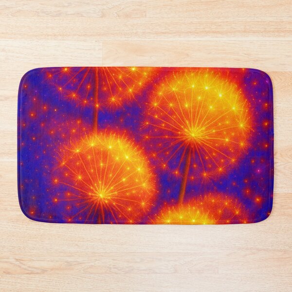 Item preview, vivid colors of dandelion seed heads with light shining on them designed and sold by Kristylynn757.