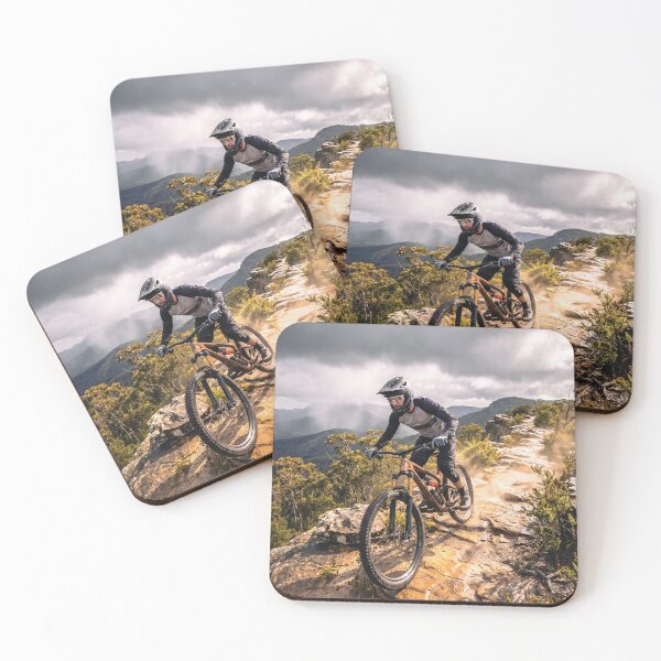 Item preview, Riding the Storm – High Exposure Ridgeline Mountain Biking. designed and sold by Hinson MTB Visuals.