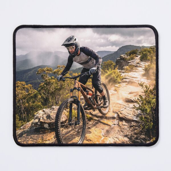 Item preview, Riding the Storm – High Exposure Ridgeline Mountain Biking. designed and sold by Hinson MTB Visuals.