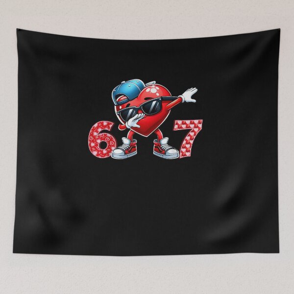 Item preview, 67 Six Seven Meme Dab Heart Boys Kids Valentines Day designed and sold by Juansustait.