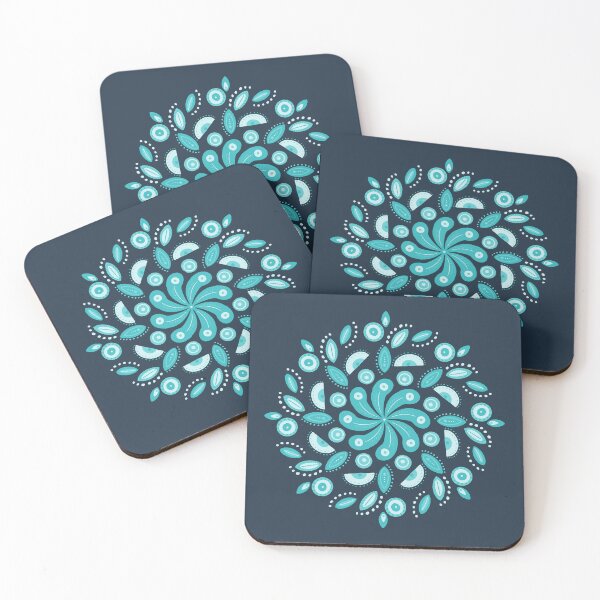 Item preview, Blue Coastal Mandala designed and sold by Home Cyn Home.