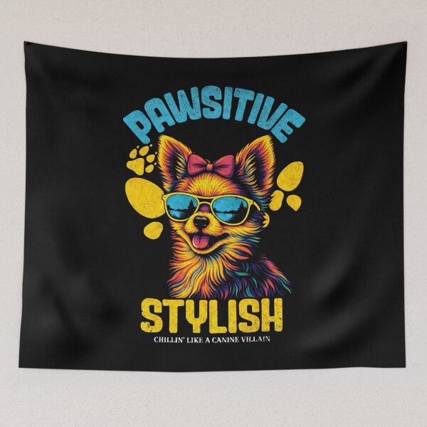 Item preview, PAWSITIVE STYLISH - CHIHUAHUA | Pets and Dogs lovers for Men and Women t-shirt designed and sold by panchiTWO.
