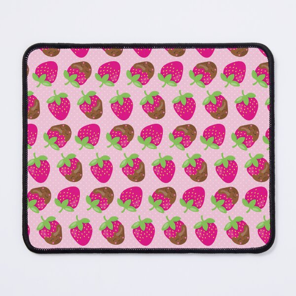 Item preview, Cute Kawaii Chocolate Strawberry Pattern Drawstring Bag – Pink Dessert Polka Dot Design designed and sold by FestivityFinds.